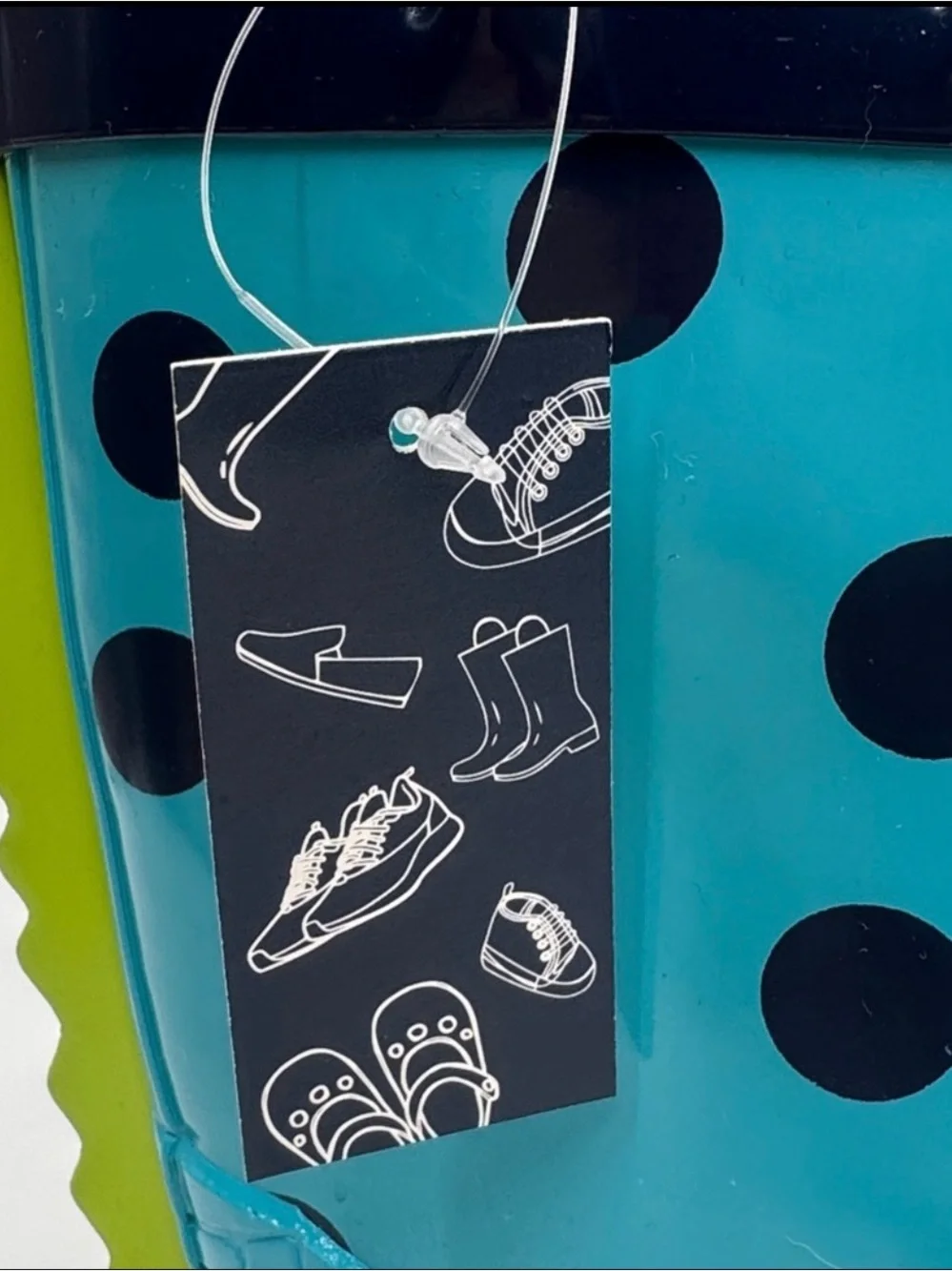 Kids Blue Monster Rain Boots with Playful Polka Dot Design